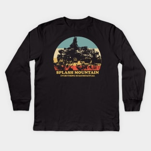 Splash Mountain Everything Is Satisfactual Kids Long Sleeve T-Shirt